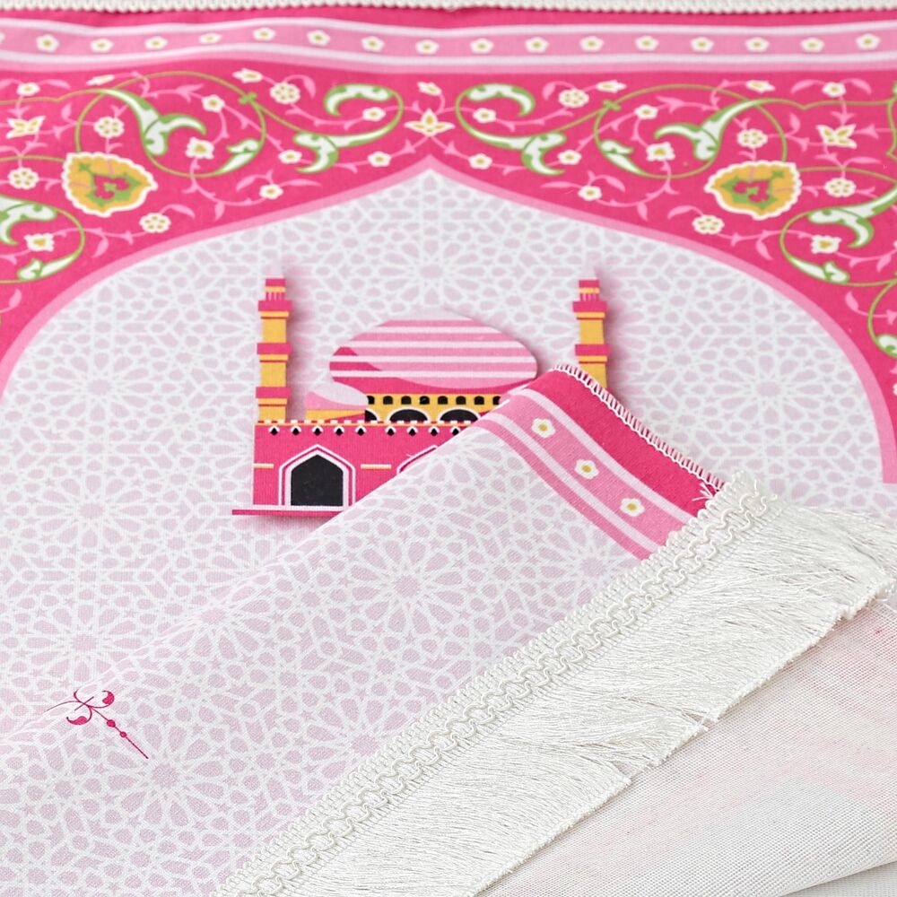 Çocuk%20Seccadesi%20Kudüs%20Pembe%2082×45%20cm%20110%20gr-%20Tesbih%20Hediyeli