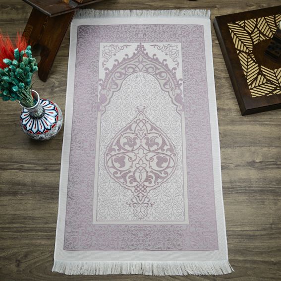 Hediyelik%20İpek%20Nur%20Tafta%20Seccade%20Lila%2068x110%20cm%20-%20200%20gr