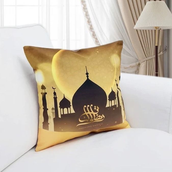 Ramazan%20Dekoratif%20Runner%20&%20Kırlent%20Kılıf%20%20Kombin%20Set-Gold