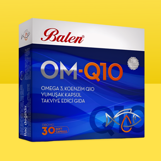 Balen Om-Q10 Omega 3 ve Koenzim İçeren Kapsül 